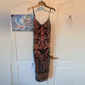 NWT Beautiful Sequin Dress With Slit